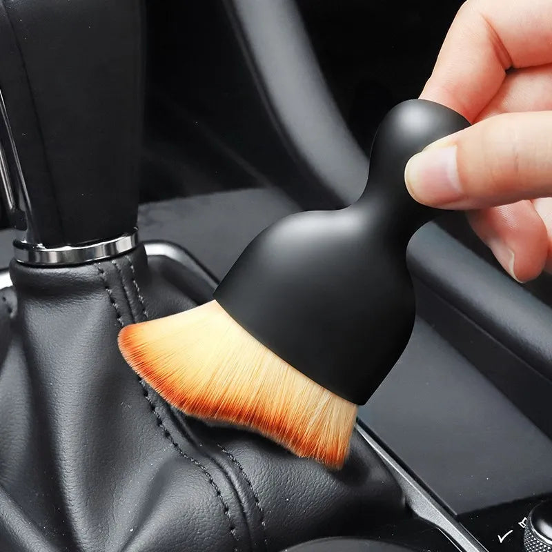 Car Dust Sweeping Brush Soft Car Washer Keyboard Gap Window Cleaning Brush Black