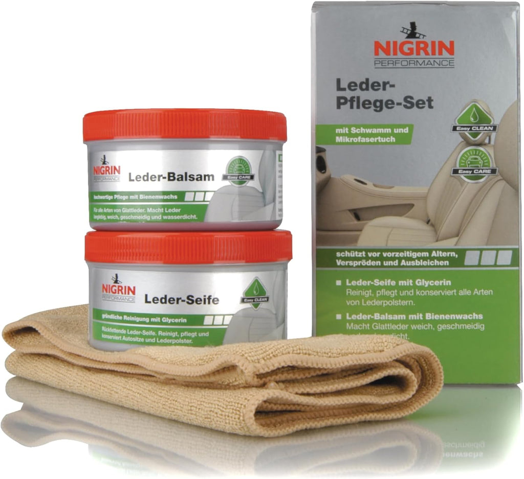 Performance Lot De 2 Flacons De Soin Pour Cuir Avec Huiles Et Cires Naturelles - Rafraîchissant Les Couleurs - 250 Ml - Vert
