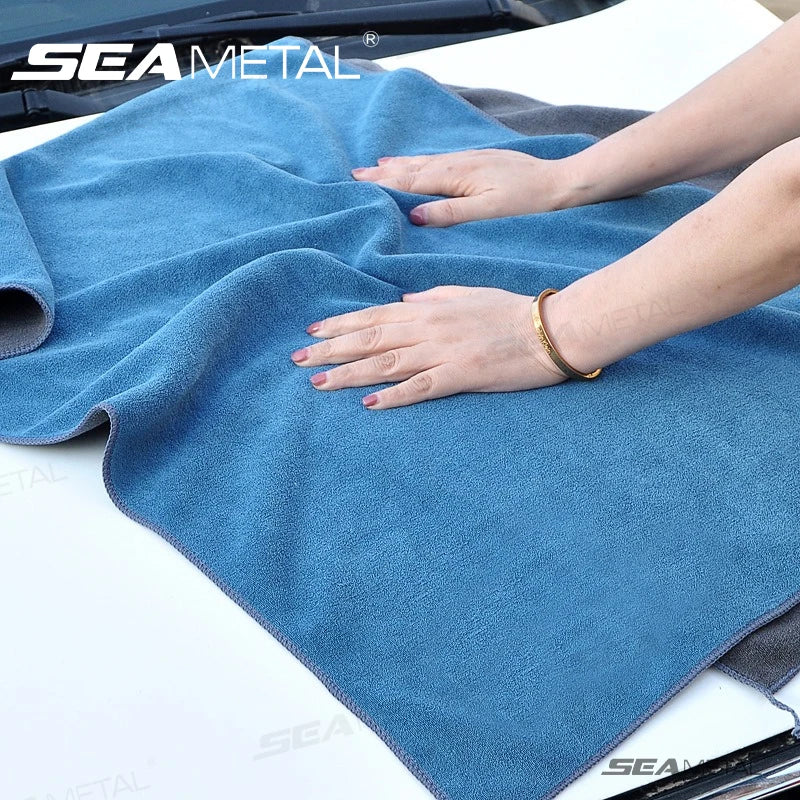 SEAMETSL 1PC Microfiber Towels Car Washing Microfiber Towel High Water Absorption Washing Cloth Car Care Cleaning Dry